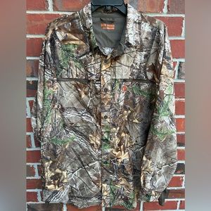 Game Winner Men’s Long Sleeve Button Down Realtree Camo 2XL Shirt with Pockets
